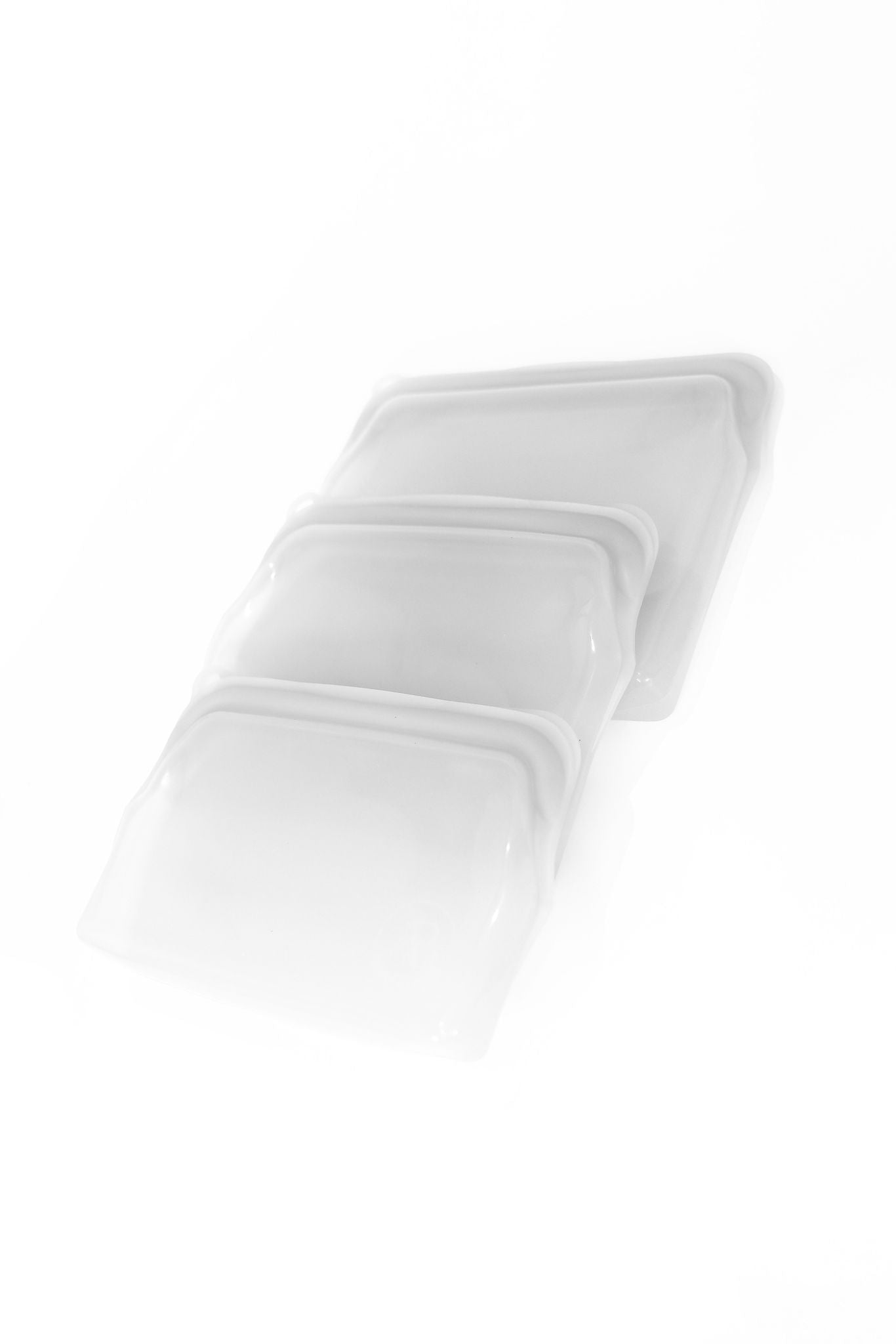 Reusable Food Storage Bags Pack of 3 White