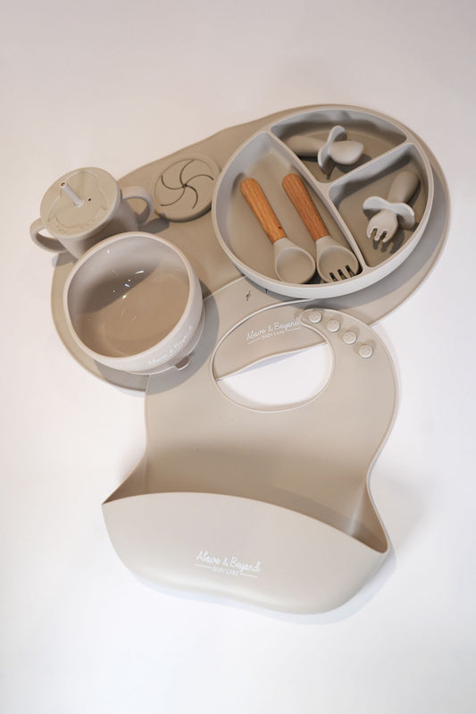 10 Piece Platinum Silicone Baby Weaning Set