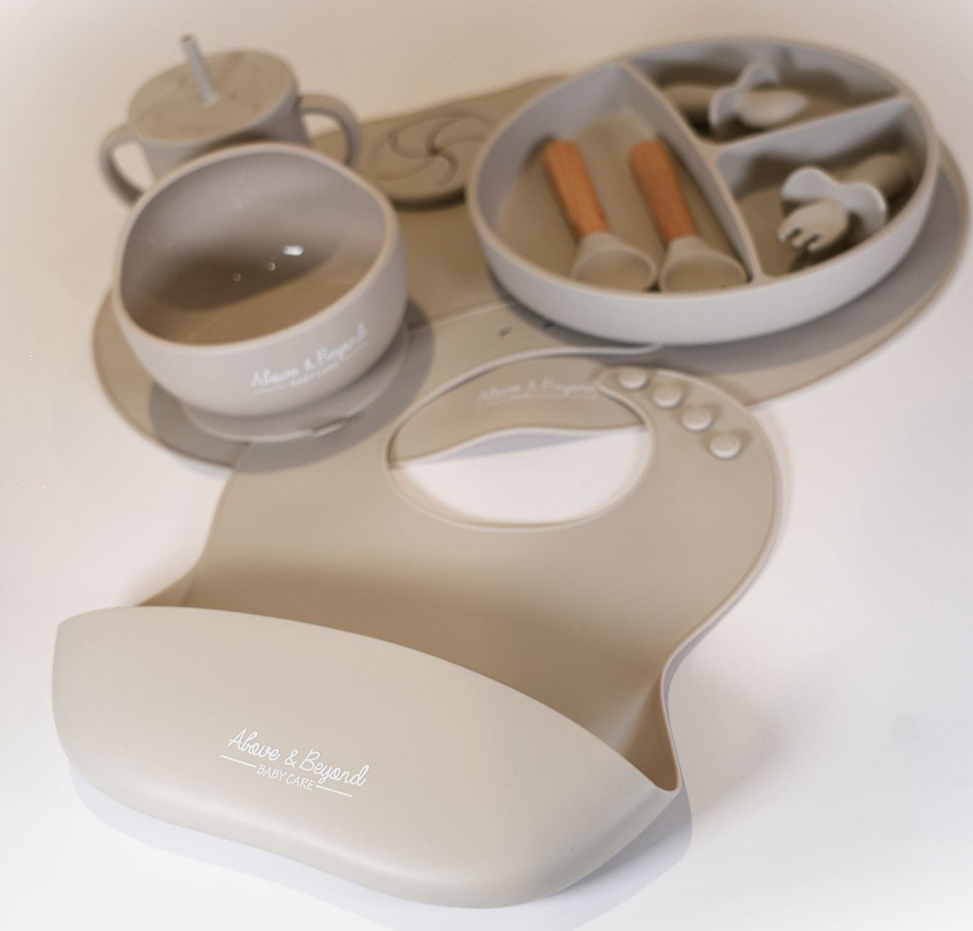 10 Piece Platinum Silicone Baby Weaning Set
