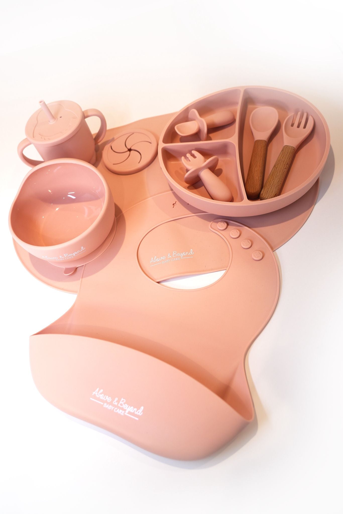 10 Piece Platinum Silicone Baby Weaning Set