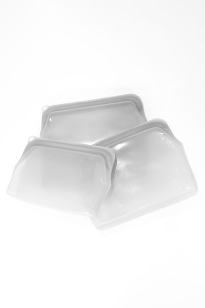 Reusable Food Storage Bags Pack of 3 White